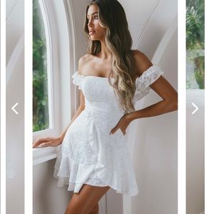Lace white dress